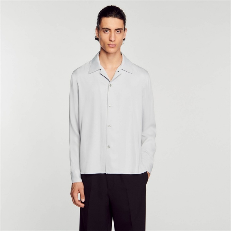 Sandro Flowing shirt Putty | SN-SDO65043