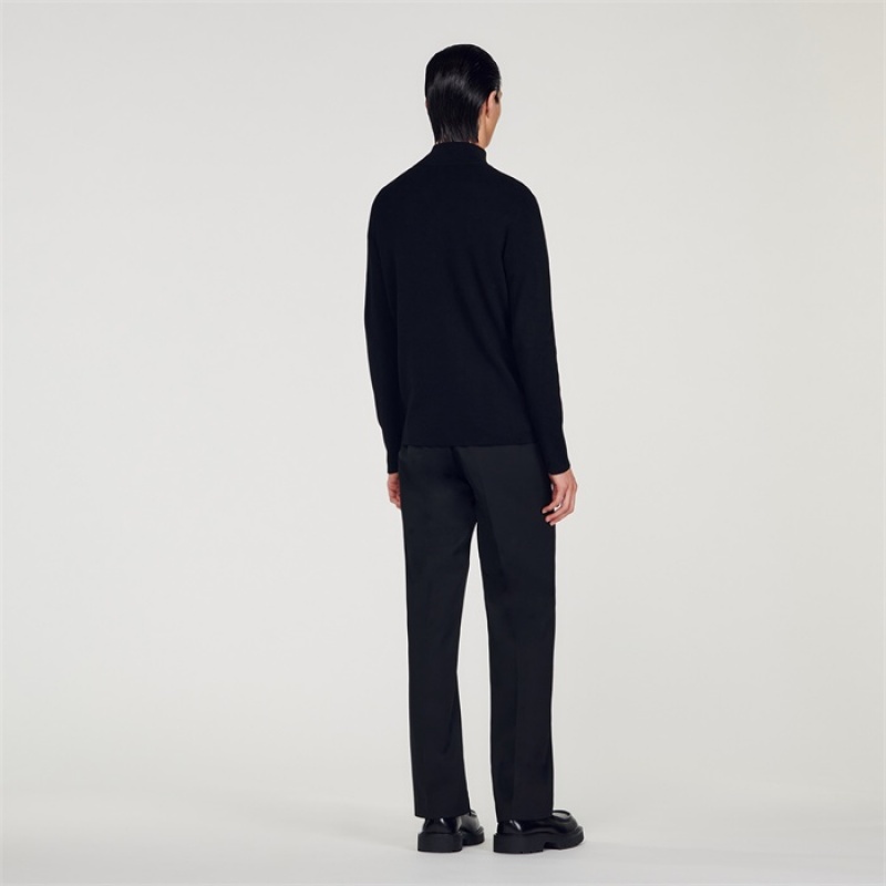 Sandro Half-zip jumper Black | SN-SDO65291