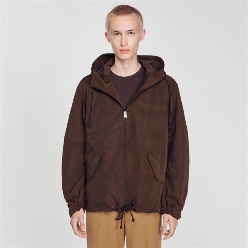 Sandro Hoodie Black Brown | SN-SDO65180