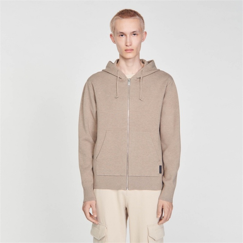 Sandro Hoodie Brown | SN-SDO65253