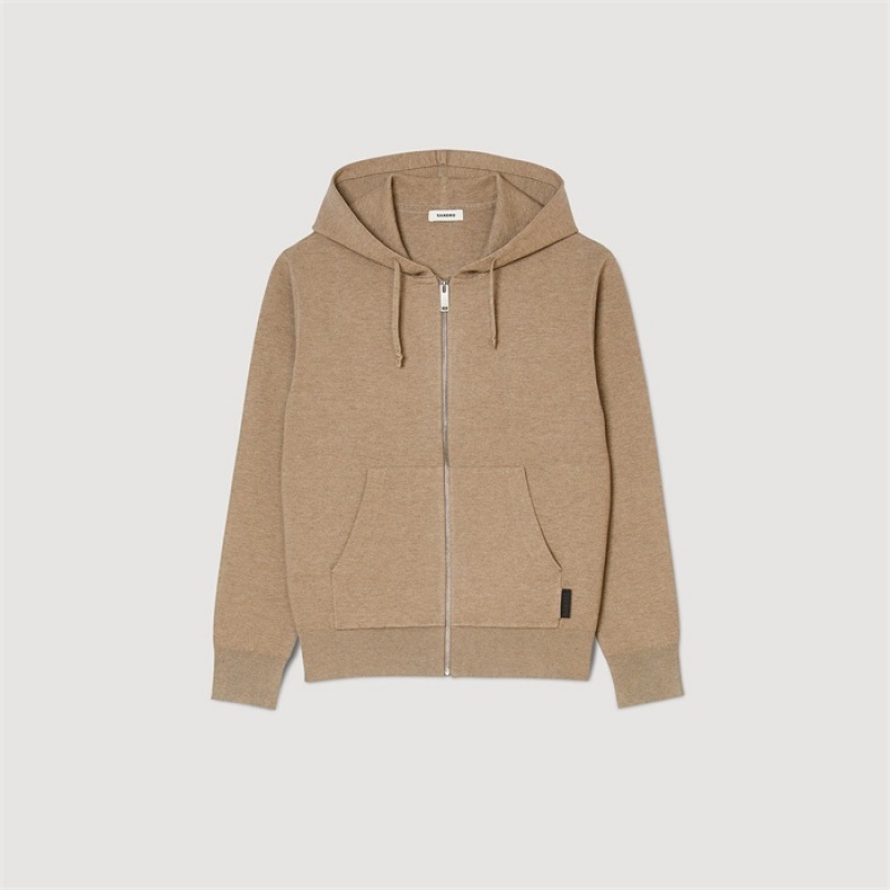 Sandro Hoodie Brown | SN-SDO65253