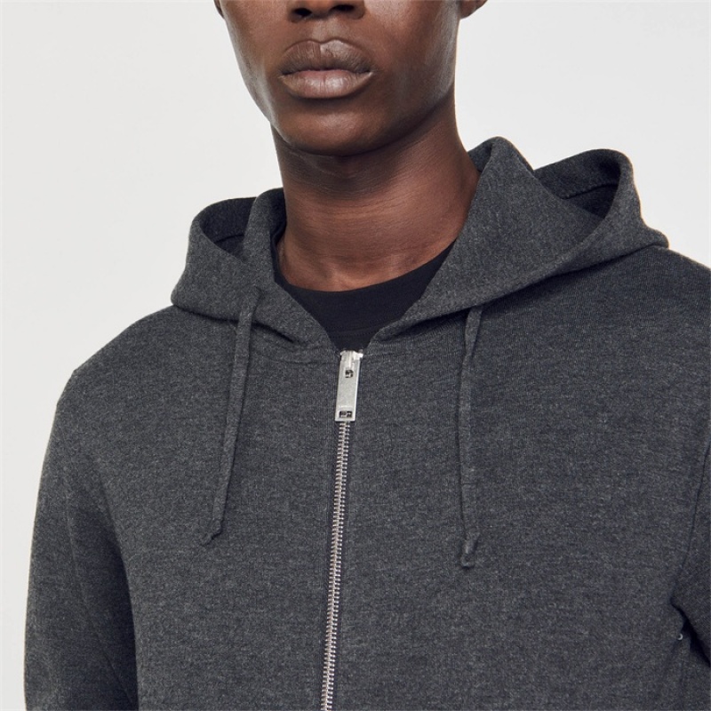 Sandro Hoodie Mocked Grey | SN-SDO65300