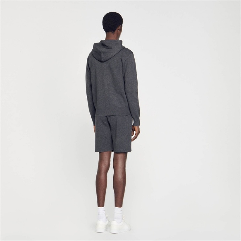 Sandro Hoodie Mocked Grey | SN-SDO65300