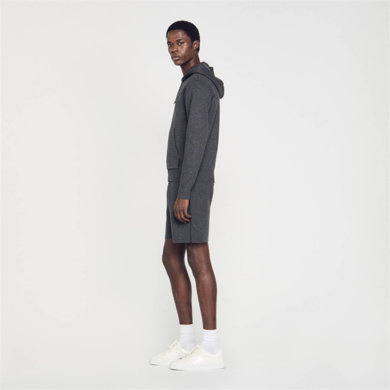 Sandro Hoodie Mocked Grey | SN-SDO65300