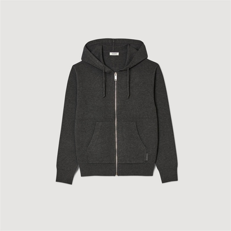 Sandro Hoodie Mocked Grey | SN-SDO65300