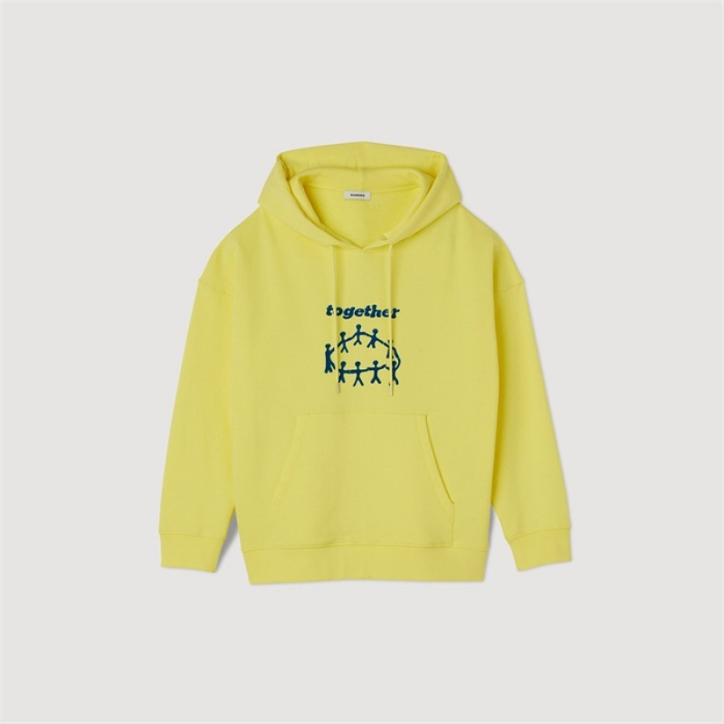 Sandro Hoodie Together Yellow | SN-SDO65309