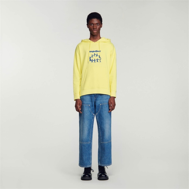 Sandro Hoodie Together Yellow | SN-SDO65309