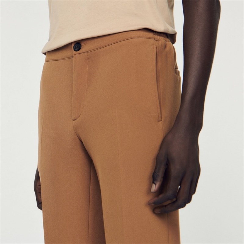 Sandro Jersey pants Camel | SN-SDO65349