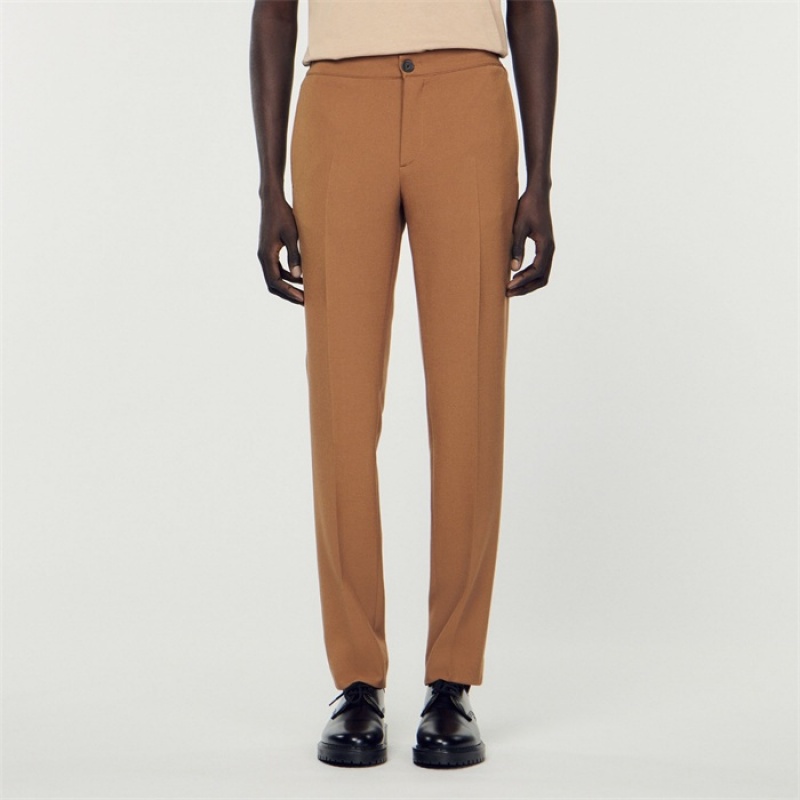 Sandro Jersey pants Camel | SN-SDO65349