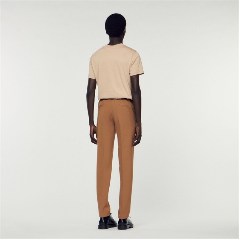 Sandro Jersey pants Camel | SN-SDO65349