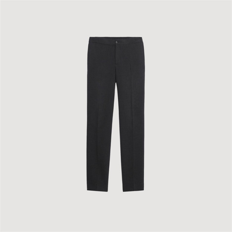 Sandro Jersey pants Charcoal Grey | SN-SDO65347