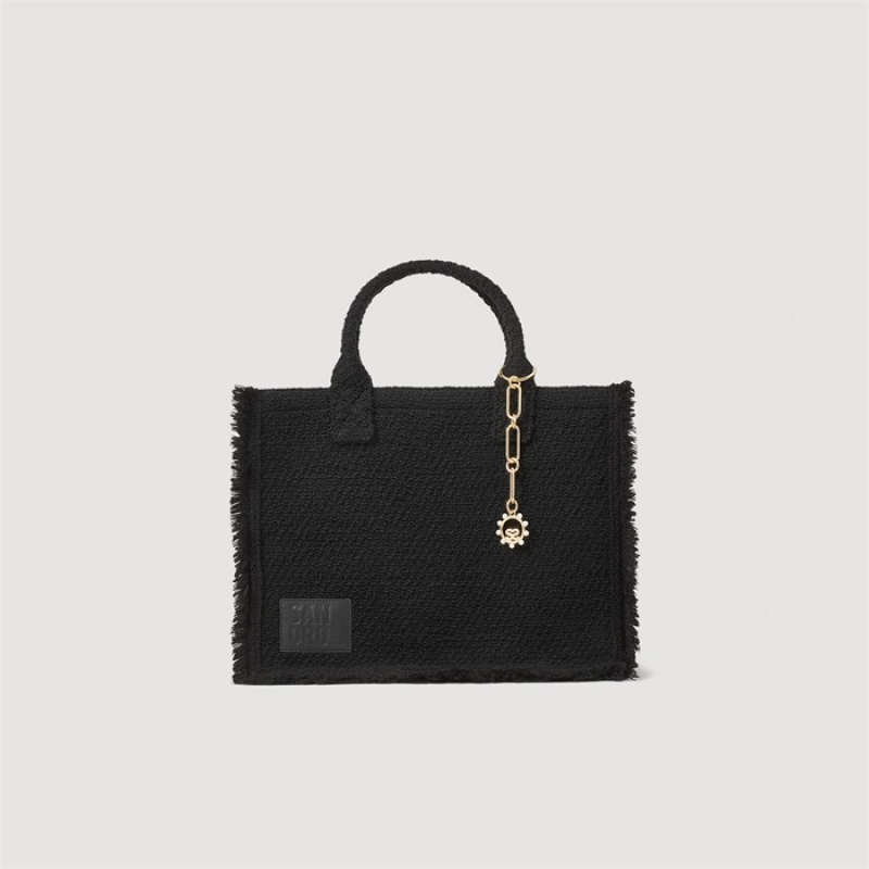 Sandro Kasbah tweed bag Black | SN-SDO64902