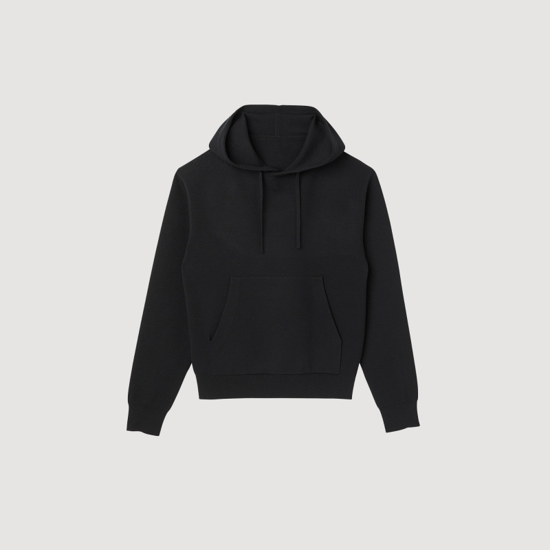 Sandro Knit hoodie Black | SN-SDO65263