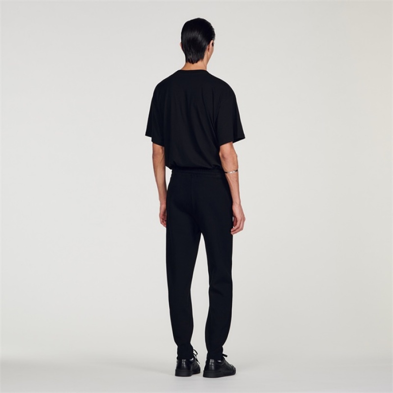 Sandro Knit jogging bottoms Black | SN-SDO65357