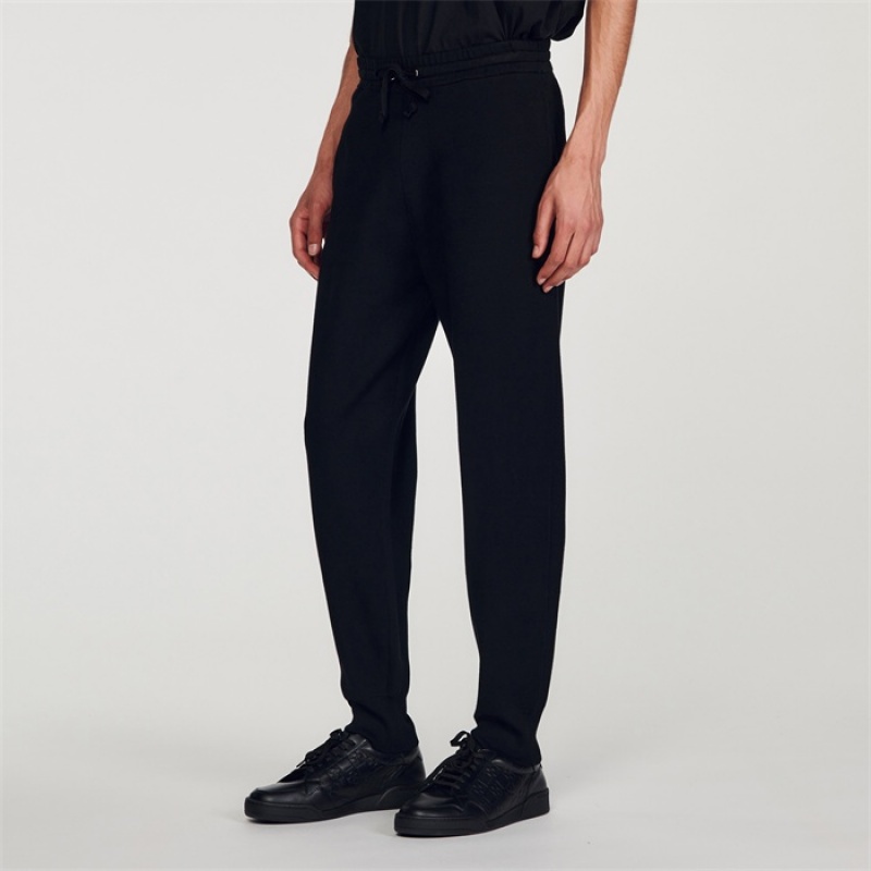 Sandro Knit jogging bottoms Black | SN-SDO65358