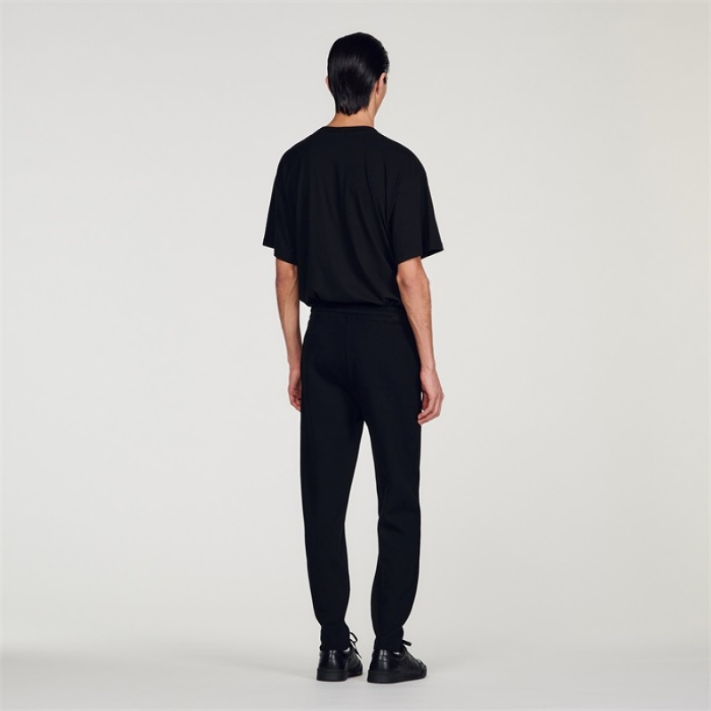 Sandro Knit jogging bottoms Black | SN-SDO65358