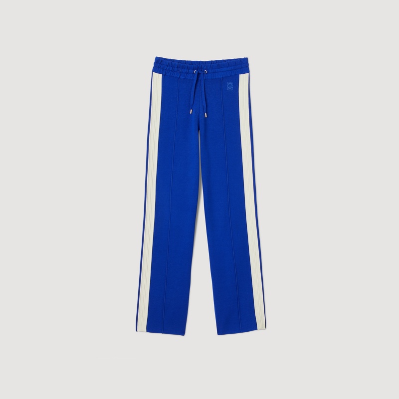 Sandro Knit jogging bottoms Blue | SN-SDO64745