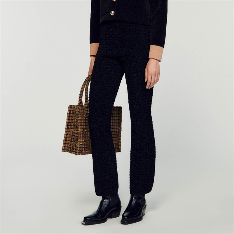 Sandro Knit pants Black | SN-SDO64791