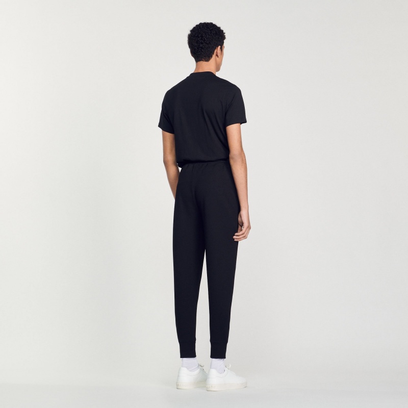 Sandro Knitted jogging bottoms Black | SN-SDO65362