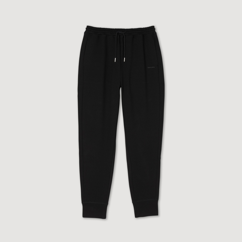 Sandro Knitted jogging bottoms Black | SN-SDO65362