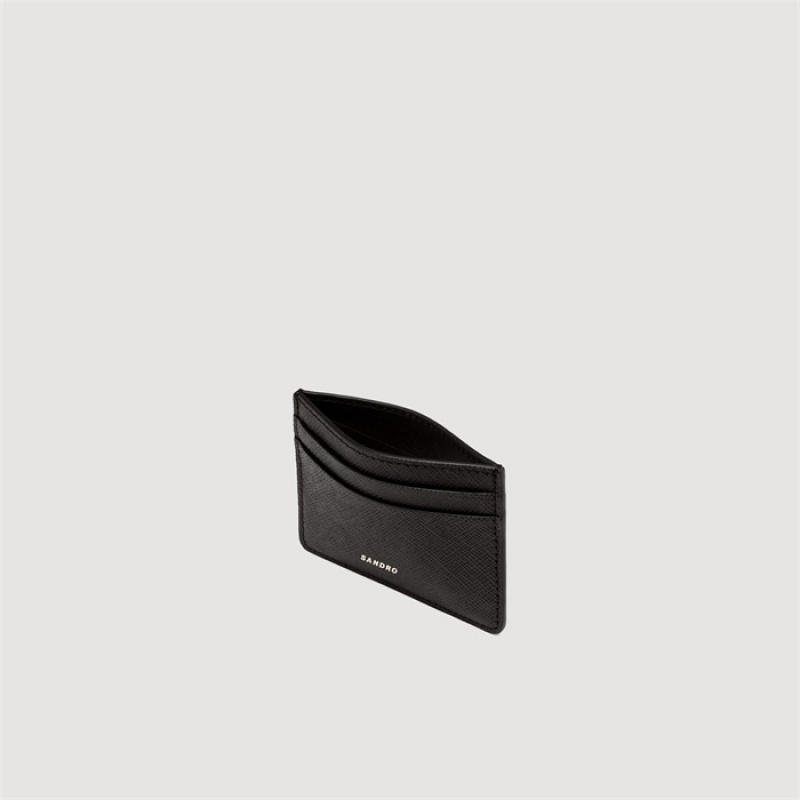 Sandro Leather card holder Black | SN-SDO65438