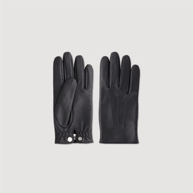 Sandro Leather gloves Black | SN-SDO65432