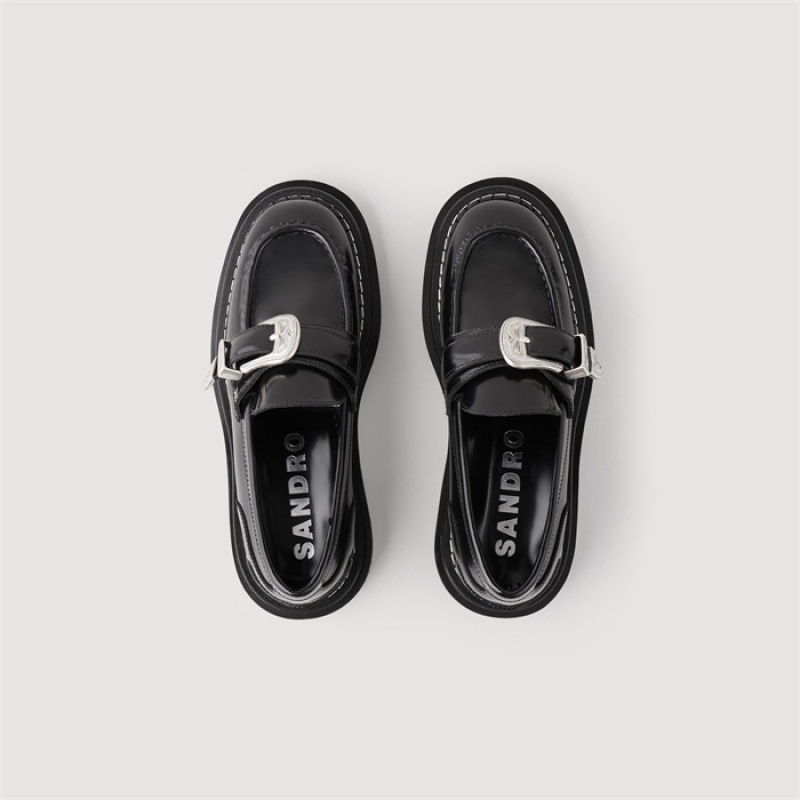 Sandro Leather loafers Black | SN-SDO64951