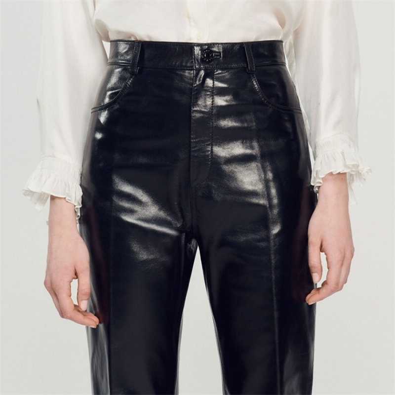 Sandro Leather pants Black | SN-SDO64759