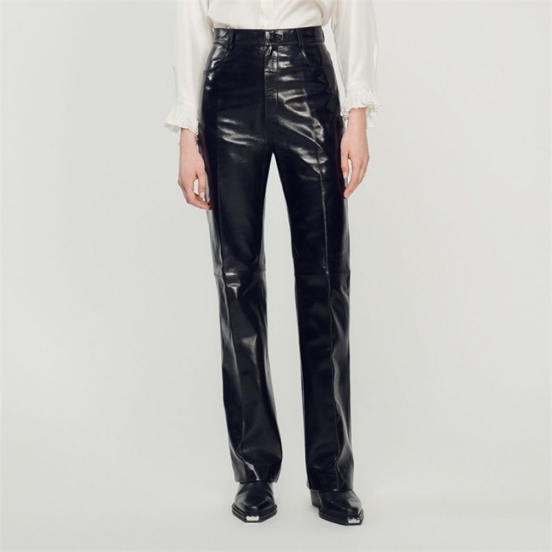 Sandro Leather pants Black | SN-SDO64759