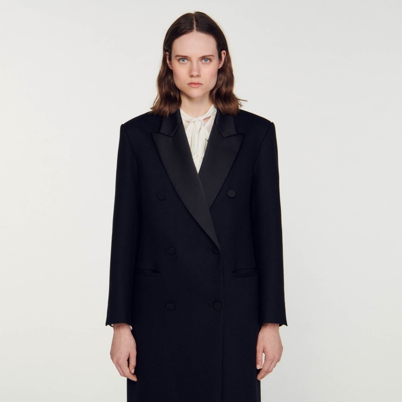 Sandro Long coat Black | SN-SDO64507