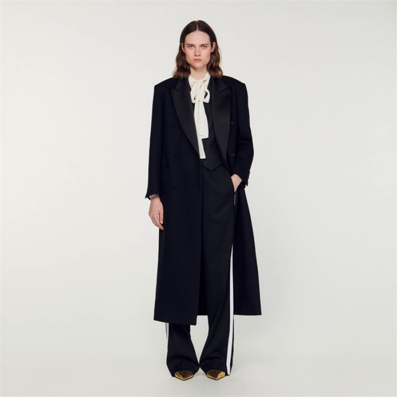 Sandro Long coat Black | SN-SDO64507