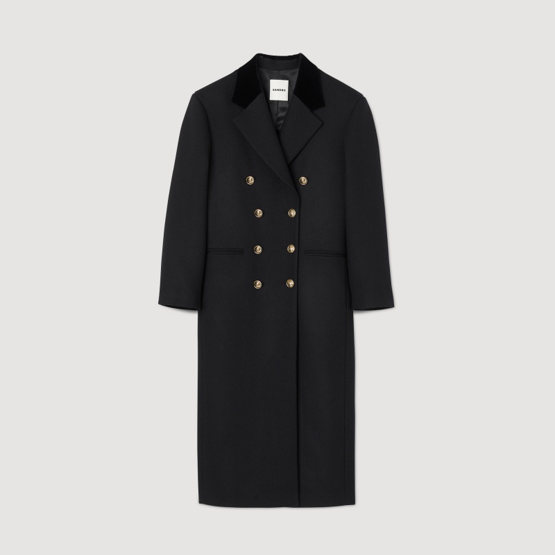 Sandro Long coat Black | SN-SDO64525