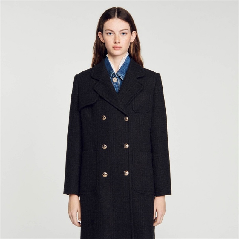 Sandro Long coat Brown | SN-SDO64521