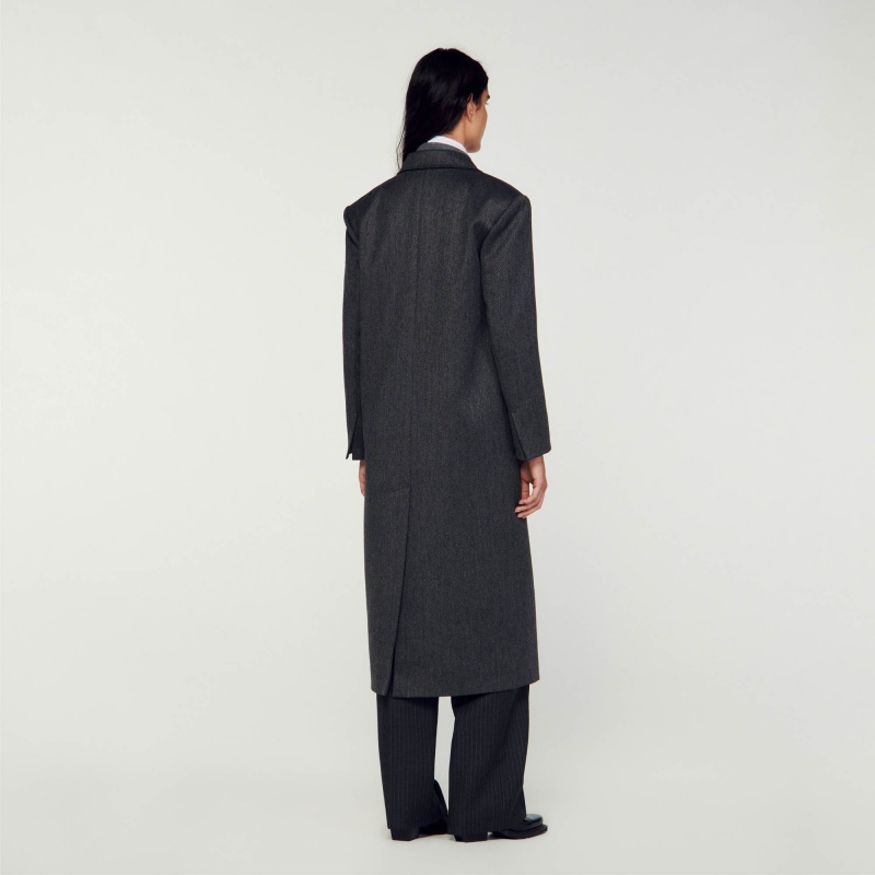 Sandro Long coat Grey | SN-SDO64530