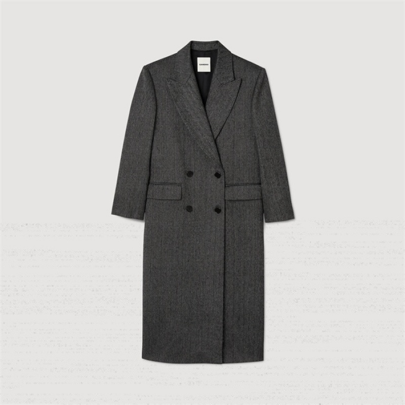 Sandro Long coat Grey | SN-SDO64530