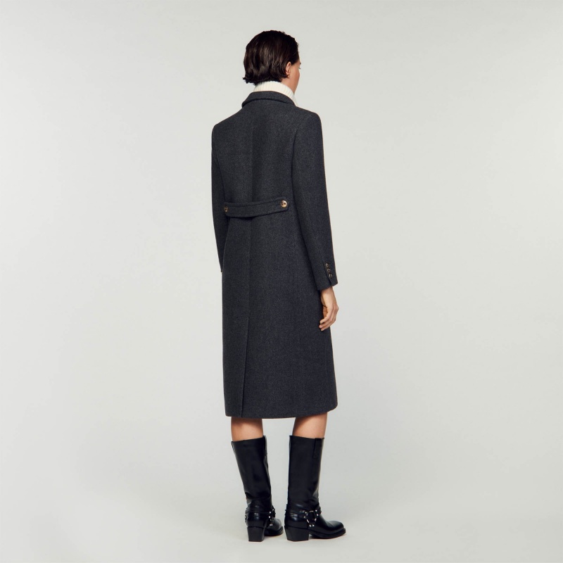 Sandro Long officer coat Grey | SN-SDO64520