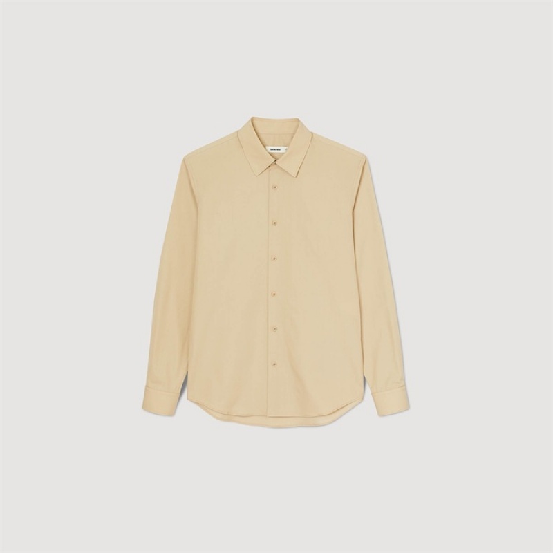 Sandro Long-sleeved shirt Beige | SN-SDO65081