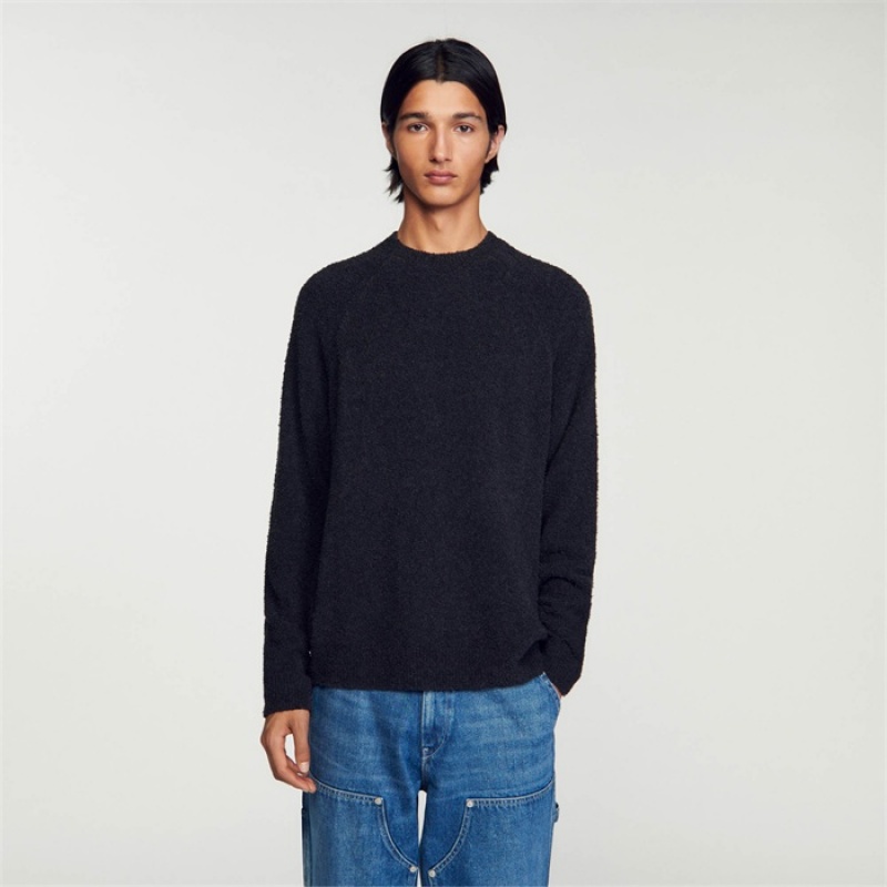 Sandro Long-sleeved sweater Charcoal Grey | SN-SDO65294