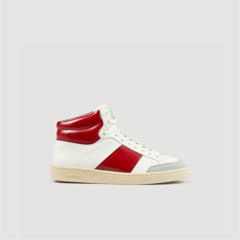 Sandro Mid-top sneakers Red | SN-SDO65424