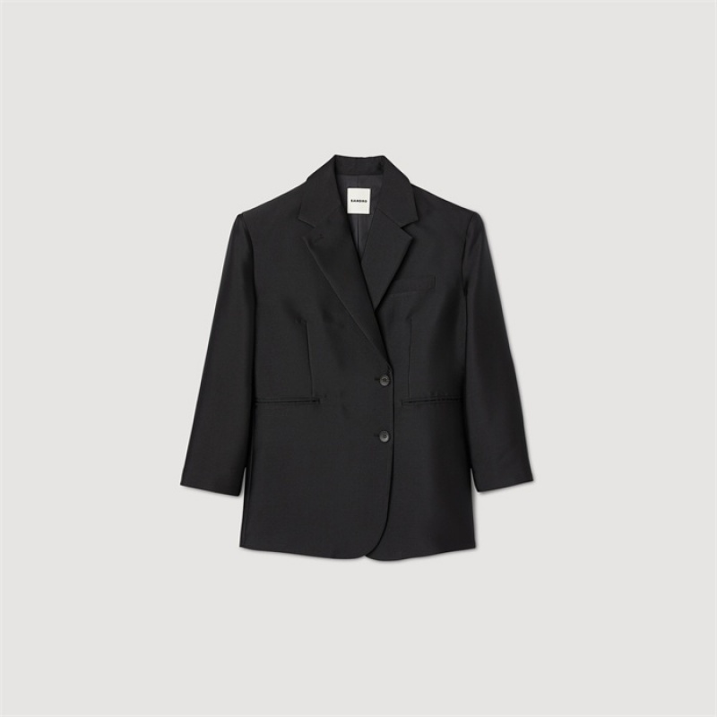 Sandro Oversized blazer Black | SN-SDO64449