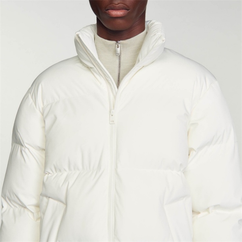 Sandro Oversized puffer jacket White | SN-SDO65194