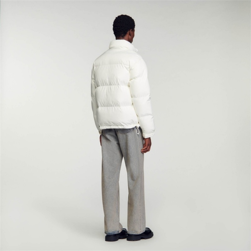 Sandro Oversized puffer jacket White | SN-SDO65194