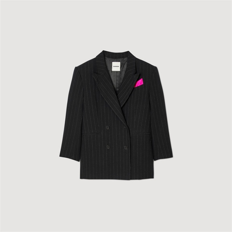 Sandro Oversized suit jacket Black | SN-SDO64488