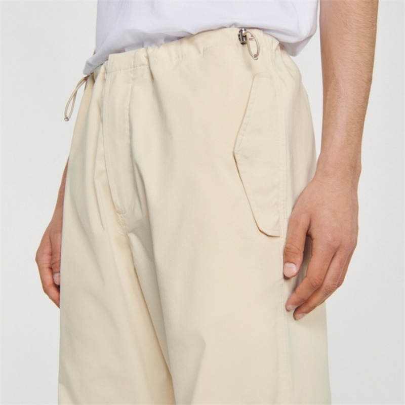 Sandro Parachute pants Ecru | SN-SDO65354