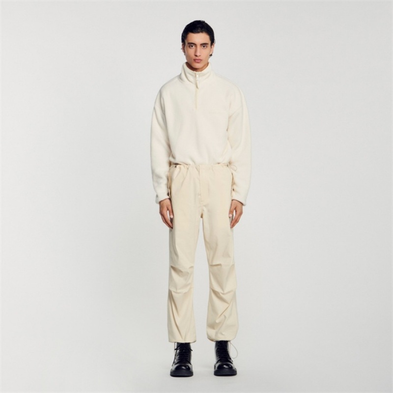 Sandro Parachute pants Ecru | SN-SDO65354