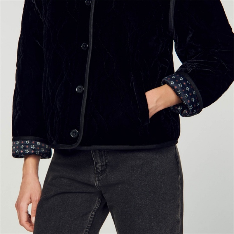 Sandro Reversible jacket Black | SN-SDO64475