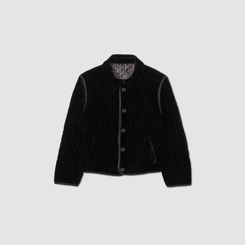 Sandro Reversible jacket Black | SN-SDO64475