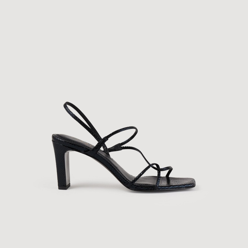 Sandro Sandals with narrow straps Black | SN-SDO64946