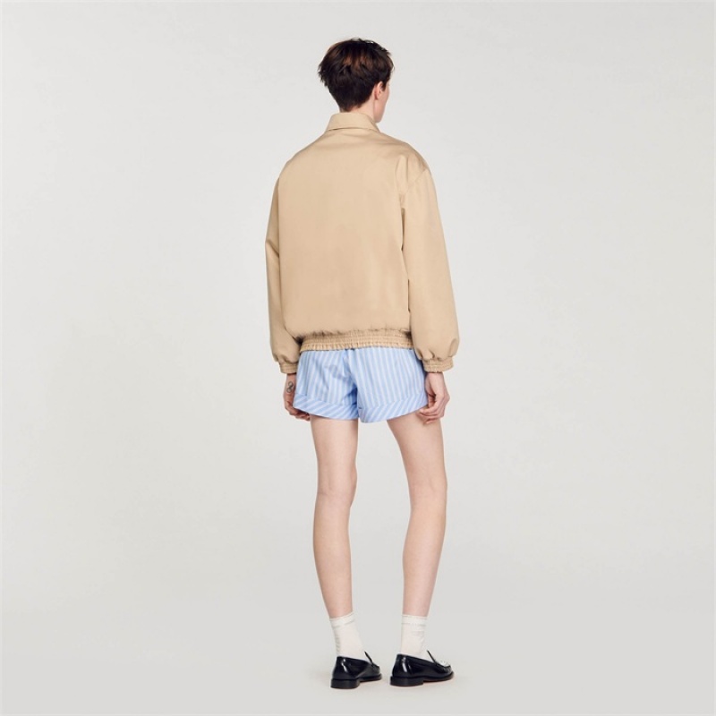 Sandro Short parka Beige | SN-SDO64487