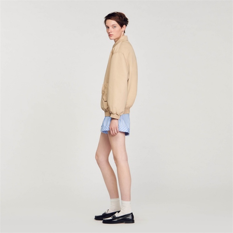 Sandro Short parka Beige | SN-SDO64487